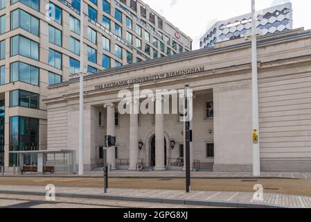 The Exchange at 3 Centenary Square, Broad Street, Birmingham è un ex ramo TSB che ora fa parte dell'Università di Birmingham Foto Stock