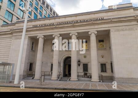 The Exchange at 3 Centenary Square, Broad Street, Birmingham è un ex ramo TSB che ora fa parte dell'Università di Birmingham Foto Stock