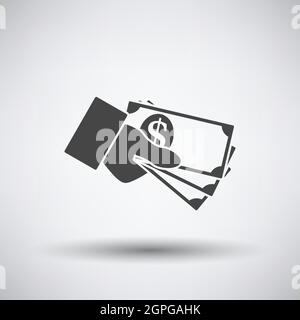 Icona Hand Holding Money Illustrazione Vettoriale