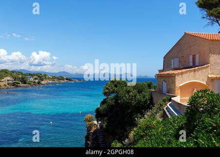 Francia, Var (83), Issambres cornice, Roquebrune sur Argens, Les Issambres Foto Stock