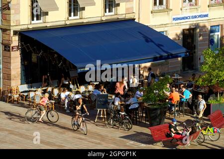 Francia, territorio di Belfort, Belfort, Place d'Armes Foto Stock