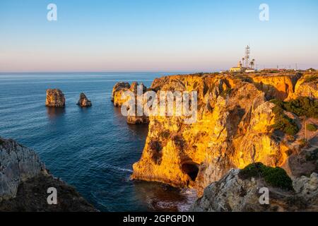 Portogallo, Algarve, Lagos, Ponte da Piedade Foto Stock