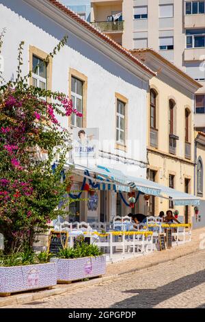 Portogallo, Algarve, Portimao, la città vecchia Foto Stock