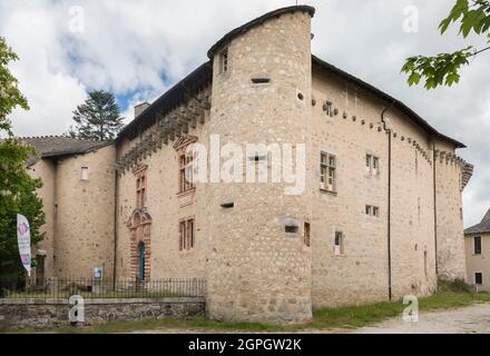 Francia, Lozere, Saint-Alban-sur-Limagnole, il castello Foto Stock