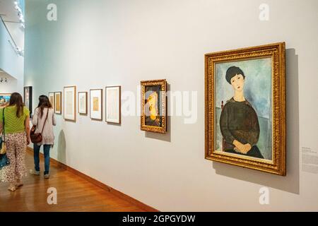 Francia, Parigi, quartiere Marais, Museo d'Arte e Storia del Giudaismo (MAHJ), mostra Chagall, Modigliani, Soutine? Parigi a scuola, 1905-1940 Foto Stock