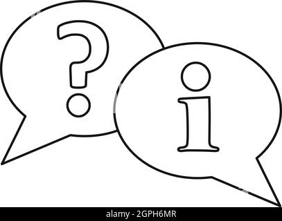 Fumetti, l'icona di stile di contorno Illustrazione Vettoriale