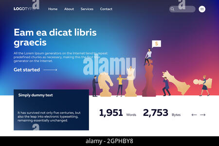 Lavoratori che giocano a scacchi Illustrazione Vettoriale