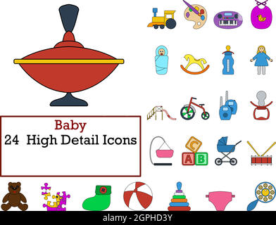 Baby Icon Set Stock Vector