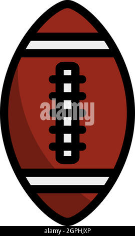 Icona della palla da calcio americana Illustrazione Vettoriale