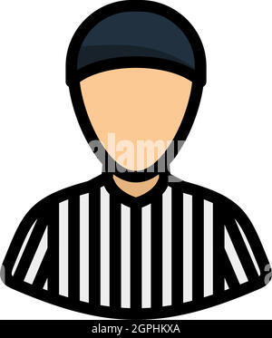 Icona American Football Recheree Illustrazione Vettoriale