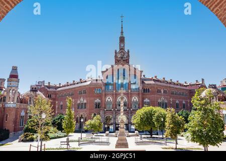 Ospedale della Santa Croce e San Paolo (de la Santa Creu i Sant Pau) a Barcellona, Spagna Foto Stock