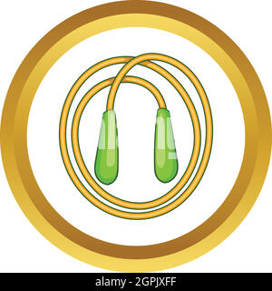 Corda da salto icona vettore Illustrazione Vettoriale