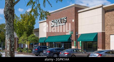 I germogli Farmers Market negozio di alimentari in Metro Atlanta at Shoppes at Webb Gin in Lawrenceville, Georgia. (USA) Foto Stock