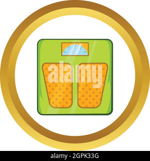 Scale meccaniche di icona Vettore, stile cartoon Illustrazione Vettoriale