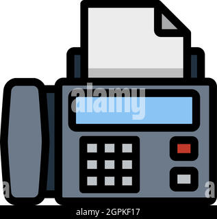 Icona di fax Illustrazione Vettoriale
