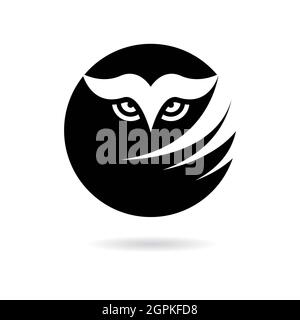 Logo OWL modello icona vettoriale Foto Stock