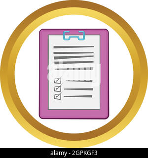 Relazione medica icona vettore Illustrazione Vettoriale