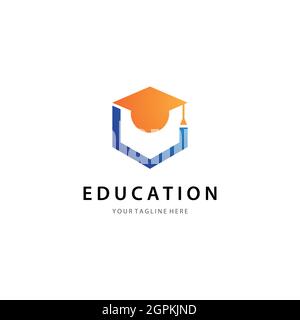 Disegno icona vettore modello logo Education Foto Stock