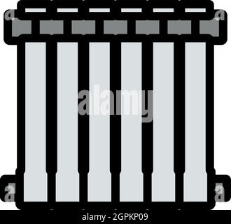 Icona del radiatore Illustrazione Vettoriale