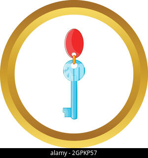 Hotel key icona vettore Illustrazione Vettoriale