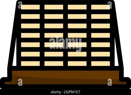 Icona del pallet da costruzione Illustrazione Vettoriale