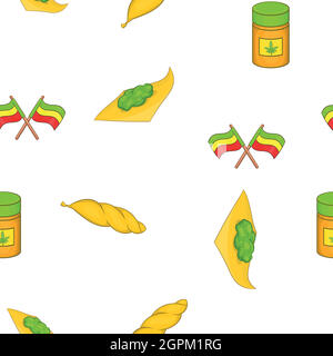 Modello di cannabis, stile cartoon Illustrazione Vettoriale