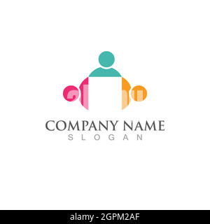 Icona Community, Network e social Illustrazione Vettoriale