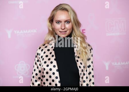 Los Angeles, Stati Uniti. 29 settembre 2021. LOS ANGELES, CALIFORNIA, USA - SETTEMBRE 29: La modella/attrice Savanna Gann arriva al Los Angeles Premiere della "Lista di una vita" di Lifetime tenuto al CGV Cinemas Movie Theater il 29 Settembre 2021 a Los Angeles, California, Stati Uniti. (Foto di Xavier Collin/Image Press Agency/Sipa USA) Credit: Sipa USA/Alamy Live News Foto Stock