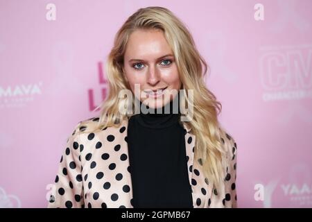 Los Angeles, Stati Uniti. 29 settembre 2021. LOS ANGELES, CALIFORNIA, USA - SETTEMBRE 29: La modella/attrice Savanna Gann arriva al Los Angeles Premiere della "Lista di una vita" di Lifetime tenuto al CGV Cinemas Movie Theater il 29 Settembre 2021 a Los Angeles, California, Stati Uniti. (Foto di Xavier Collin/Image Press Agency/Sipa USA) Credit: Sipa USA/Alamy Live News Foto Stock