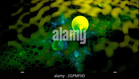 Abstract illustrazione frattale utili come uno sfondo Foto Stock
