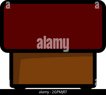 Icona del pouf della camera da letto Illustrazione Vettoriale