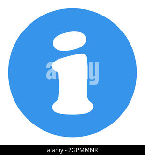 Icona glifo bianco del Web delle informazioni. Guida, simbolo FAQ Illustrazione Vettoriale