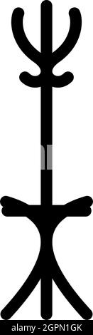 Icona del supporto della cappotto per ufficio Illustrazione Vettoriale