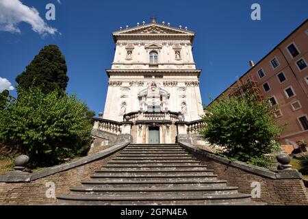 Italia, Roma, chiesa dei Santi Domenico e Sisto Foto Stock