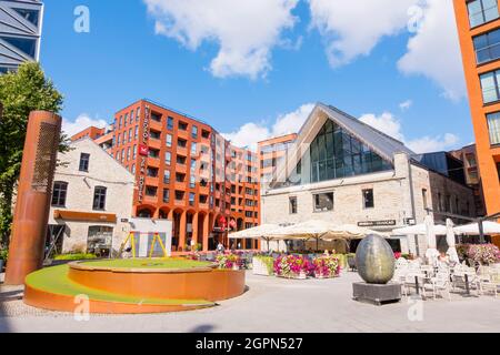 Rotermanni kvartal, quartiere di Rotermann, Tallinn, Estonia Foto Stock