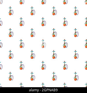 Hookah pattern, stile cartoon Illustrazione Vettoriale