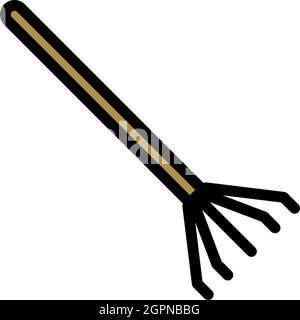 Icona rastrello Illustrazione Vettoriale