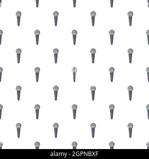 Modello di microfono, stile cartoon Illustrazione Vettoriale