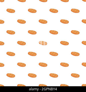 Pane pattern, stile cartoon Illustrazione Vettoriale