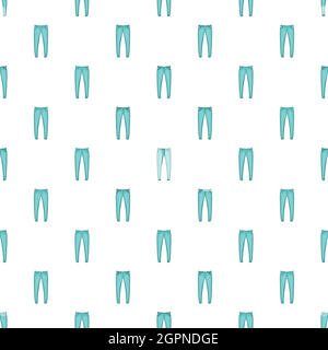 Uomini jeans pattern, stile cartoon Illustrazione Vettoriale