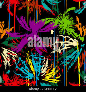 Giungla grunge Illustrazione Vettoriale