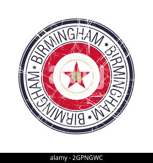 Città di Birmingham, Alabama timbro vettore Illustrazione Vettoriale