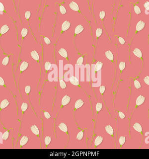 Modello vettoriale Snowdrop Illustrazione Vettoriale