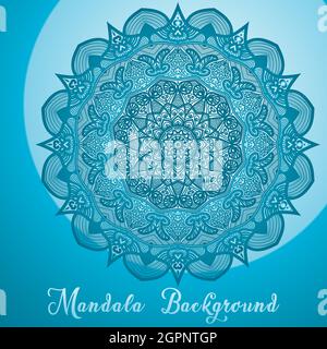 Creativo e colorato vettore di design Mandala Foto Stock