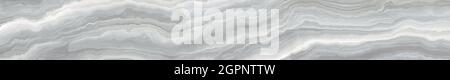 Motivo in marmo con venature grigie e bianche ricci. Trama astratta e sfondo. Illustrazione 2D Foto Stock