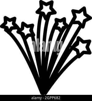 Icona di fuochi d'artificio Illustrazione Vettoriale