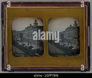 Untitled (Portsmouth Square, San Francisco), 1853. [El Dorado Saloon, San Francisco, California, USA]. Daguerreotipo. Foto Stock