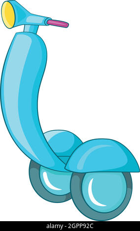 Blu icona segway, stile cartoon Illustrazione Vettoriale