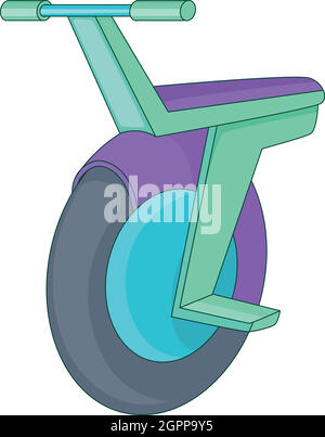 Auto-bilanciamento Icona scooter, stile cartoon Illustrazione Vettoriale