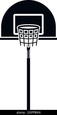 Street Basketball hoop icona, stile semplice Illustrazione Vettoriale